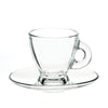Helena Espresso Cups with Saucers, Set of 6 - CRYSTALIA GLASS